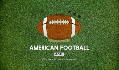 Metin simgesiyle Amerikan futbolu