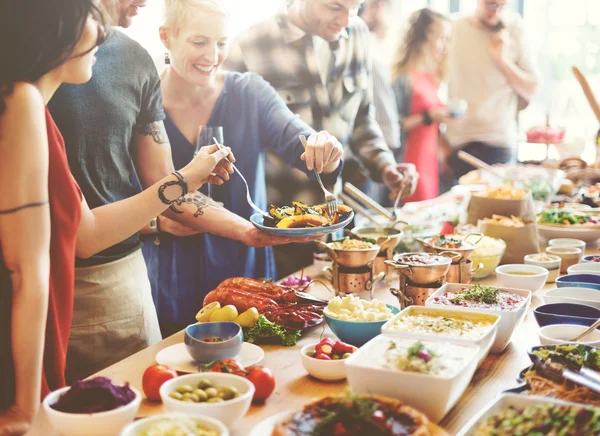 Resepsiyon yemek yeme çeşitlilik insanlar