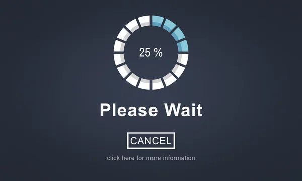 请等待概念与模板 — 图库照片