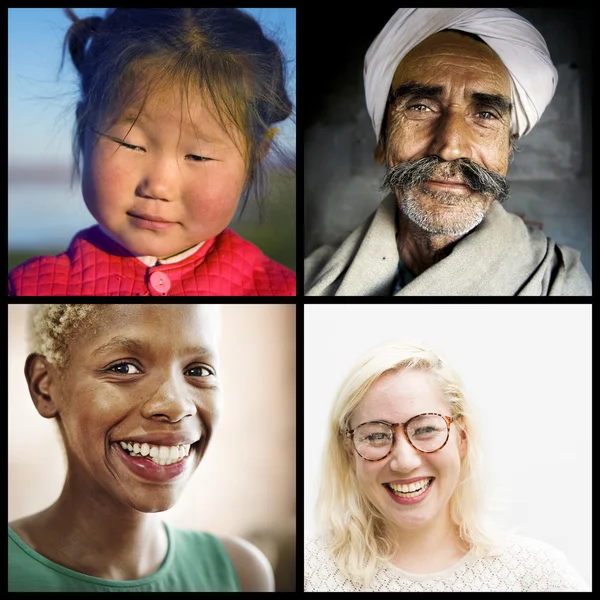 Етнічні різних людей — стокове фото