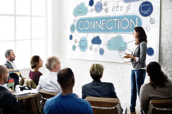 Group of Business People on Meeting — Stock Photo, Image