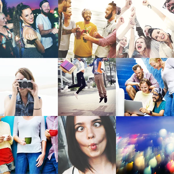 Collage Collection Persone varie — Foto Stock