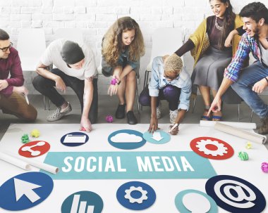 Kattaki insanlar çizim afiş