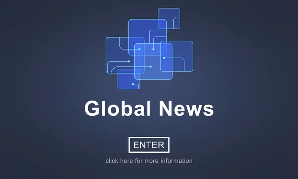 Global nieuws concept — Stockfoto