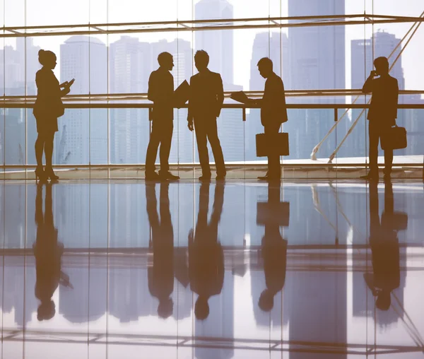 Business people in office center — Stock Photo, Image