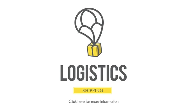 Šablona s koncepce logistiky — Stock fotografie