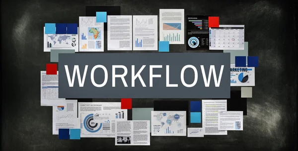 Workflow werken Concept — Stockfoto