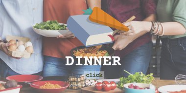 Birlikte akşam yemeği arkadaşlar