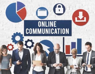 Ofiste çalışan iş adamları