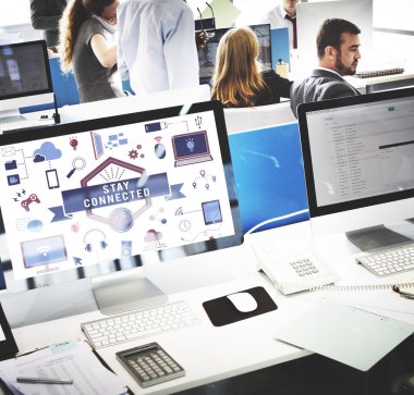 bilgisayar monitörleri ile kalmak bağlı