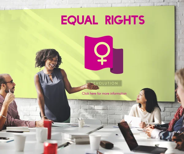 Iş toplantısı eşit haklara sahip — Stok fotoğraf