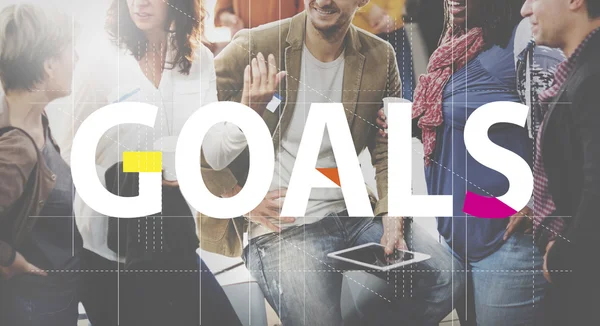 People discussing goals — Stock Photo, Image