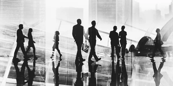 Silhouettes du groupe Business — Photo