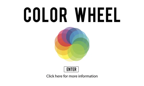 Template dengan konsep roda warna — Stok Foto