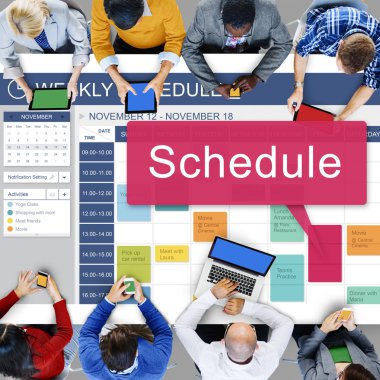 Ofiste çalışan iş ekibi.