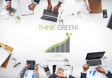 Ofiste çalışan iş adamları 