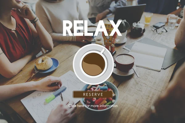 Kawa koncepcja przerwa relaks — Zdjęcie stockowe