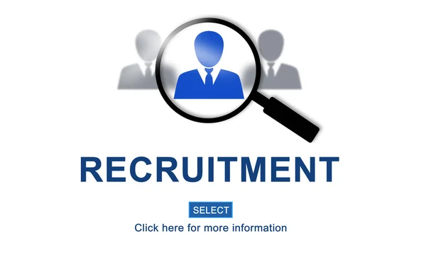 Sjabloon met recruitment concept — Stockfoto