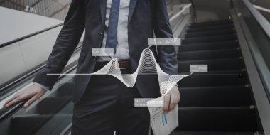 arka plan üzerinde ofis çalışanı