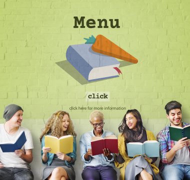 bir grup insan kitap okuma 