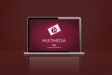 modern dizüstü illüstrasyon 