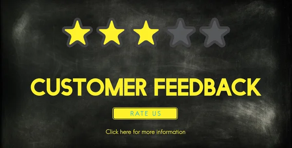 Customer feedback koncept — Stockfoto