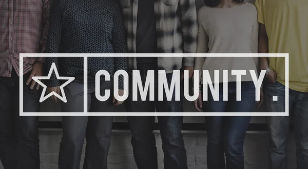 Diversiteit mensen met Gemeenschap — Stockfoto