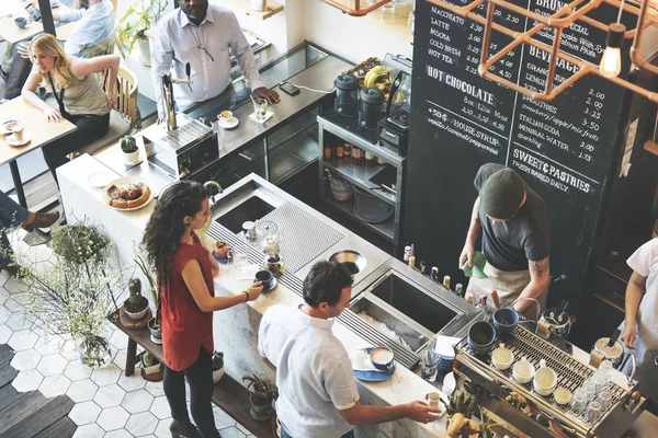 Pessoas no conceito de café — Fotografia de Stock