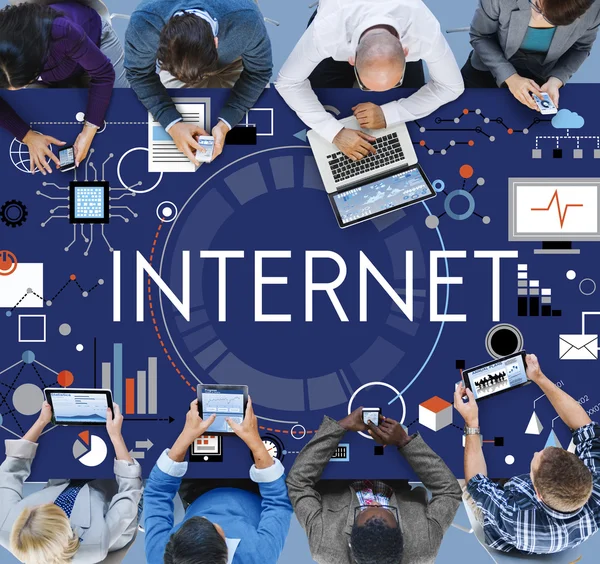 Internet, technologie verbinding Concept — Stockfoto