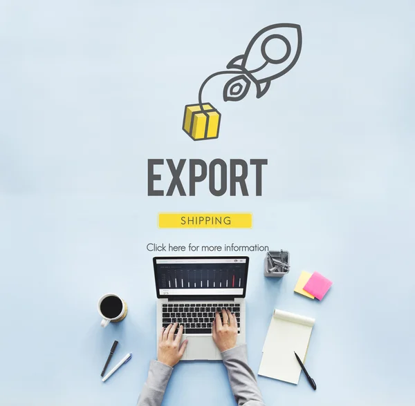 Exporteren van logistieke en productie Concept — Stockfoto