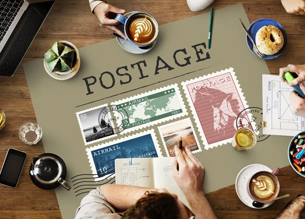 Posta ile posteri ile tablo — Stok fotoğraf