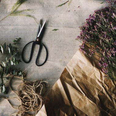 Buket ve tablo için makaslar