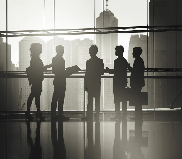 Business People silhouettes — Stock Photo, Image