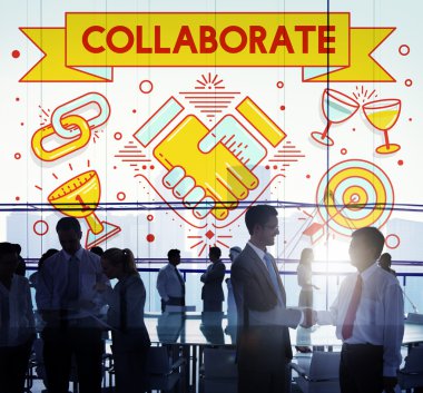 İki işadamı el sıkışıyor