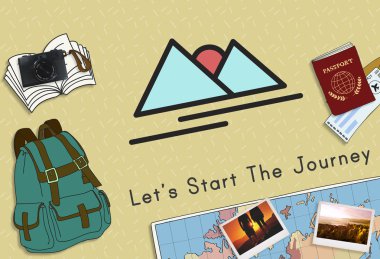 renkli arka plan ile metin