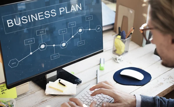 Concetto di business plan — Foto Stock