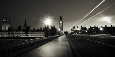 Westminster şehir Londra gece