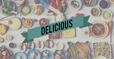 Tablo ile gıda ve Delicious