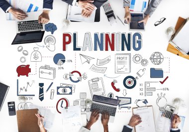 Ofiste çalışan iş adamları 