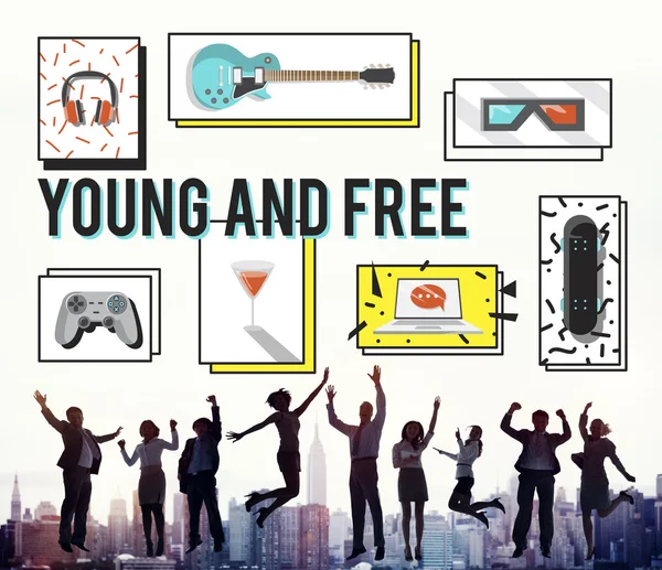 Ofis çalışanları atlama