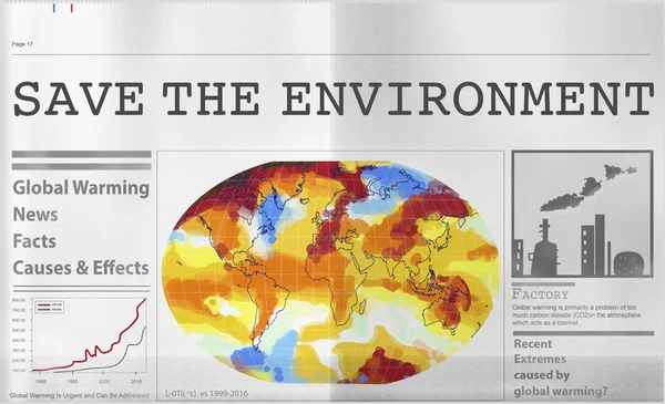 Şablon çevre kavramı ile — Stok fotoğraf