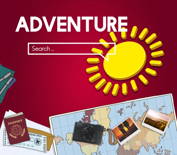 Adventure and search Conceito — Fotografia de Stock