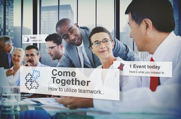 Business people with Teamwork Collaboration Concept — Stock Photo, Image