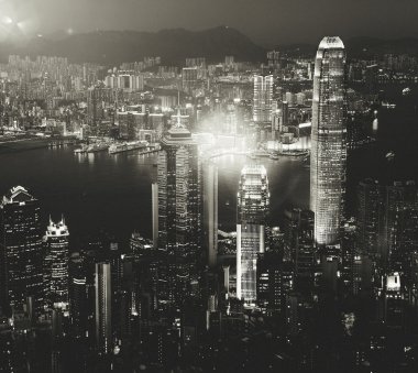 Cityscape binalar hong Kong