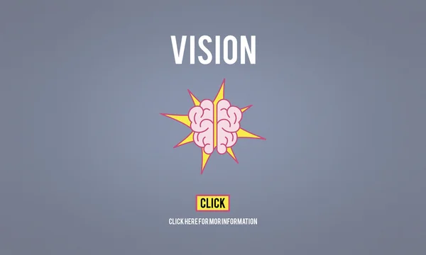 Šablona s konceptem vision — Stock fotografie