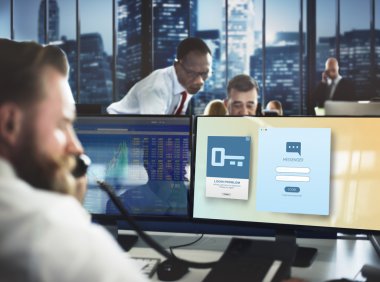 çalışma iş adamları ve kayıt