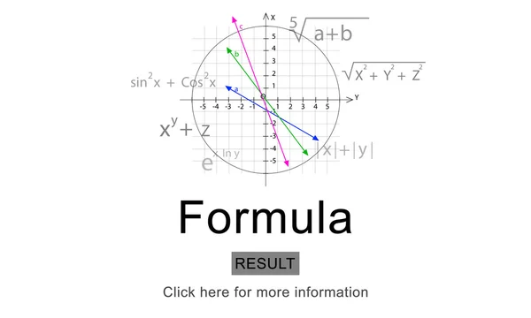 Mathematics graphic formula and text — Stock Photo, Image