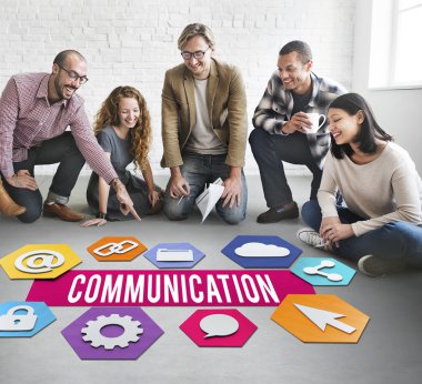 Poster ve iletişim çalışma tasarımcılar 