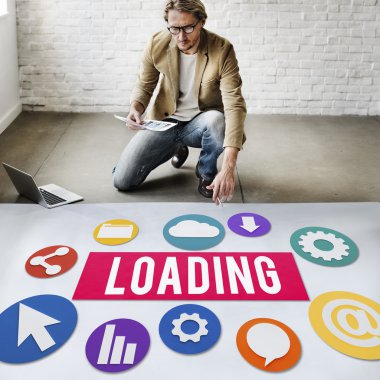 işadamı yükleme ile çalışma