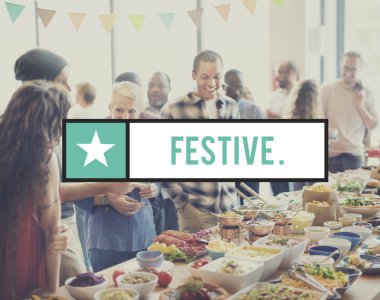 Resepsiyon yemek yeme insanlar